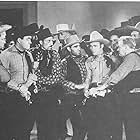 Roy Rogers, Joseph Crehan, Fred Burns, Ralph Dunn, and Al Taylor in Billy the Kid Returns (1938)