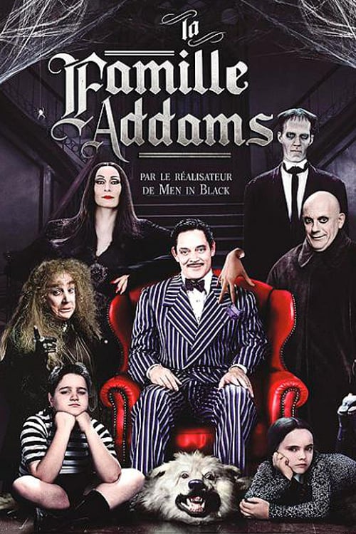 Christina Ricci, Raul Julia, Christopher Lloyd, Anjelica Huston, Christopher Hart, Judith Malina, Carel Struycken, and Jimmy Workman in The Addams Family (1991)