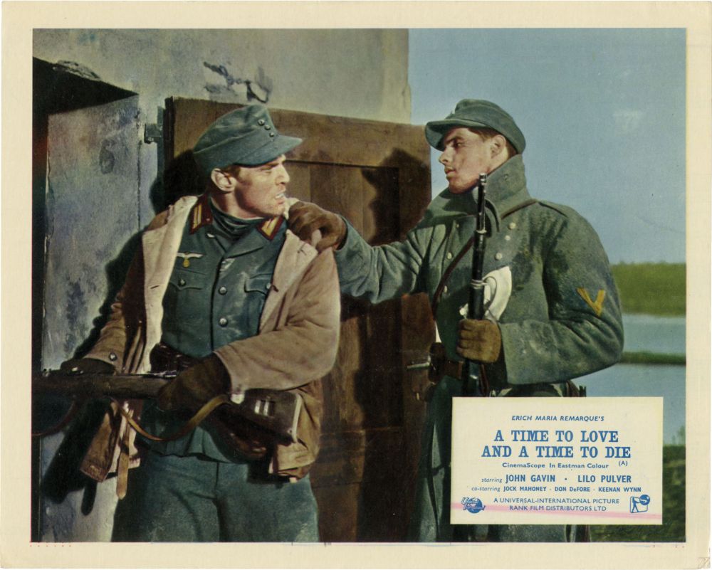 John Gavin and Bengt Lindström in A Time to Love and a Time to Die (1958)
