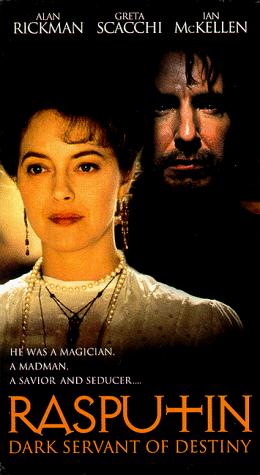 Alan Rickman and Greta Scacchi in Rasputin (1996)