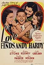 Judy Garland, Mickey Rooney, Lana Turner, and Ann Rutherford in Love Finds Andy Hardy (1938)