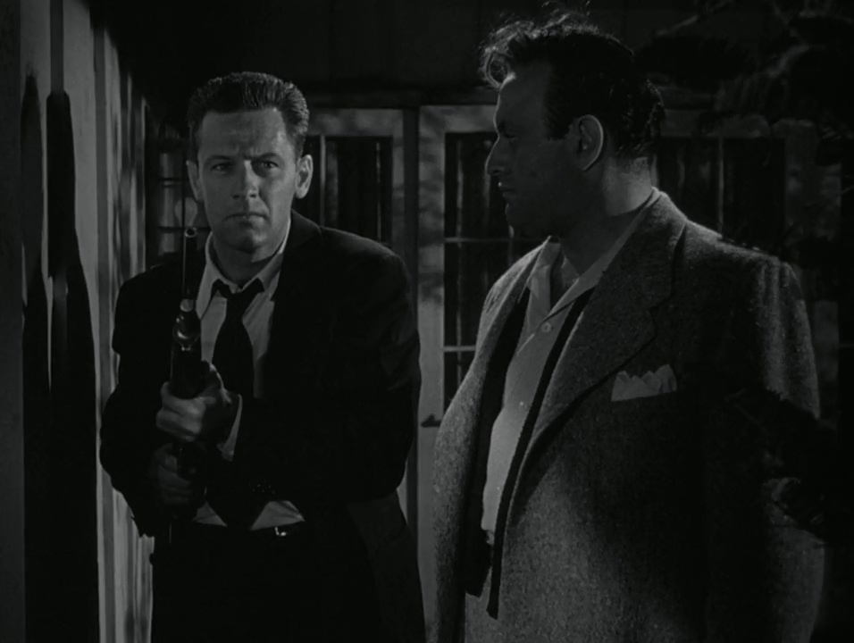 William Holden and Lee J. Cobb in The Dark Past (1948)