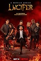 Rachael Harris, Tom Ellis, Aimee Garcia, Lauren German, D.B. Woodside, Kevin Alejandro, and Lesley-Ann Brandt in Lucifer (2016)