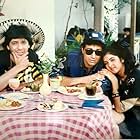 Divya Bharti, Sunny Deol, and Chunky Pandey in Vishwatma (1992)