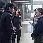 Dean Cain, David Harewood, Chyler Leigh, Melissa Benoist, Jeremy Jordan, and Chris Wood in Supergirl (2015)