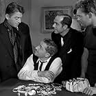 Jules Dassin, Robert Manuel, Carl Möhner, and Jean Servais in Rififi (1955)