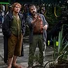 Peter Jackson and Martin Freeman in The Hobbit: An Unexpected Journey (2012)