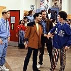 Mark-Paul Gosselaar, Dustin Diamond, Eddie Garcia, and Brandon Tartikoff in Saved by the Bell (1989)