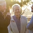 Jon Voight on the set of "Surviving The Wild" with producer Steven Paul and Writer Mark Hefti