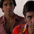Al Pacino and Pepe Serna in Scarface (1983)