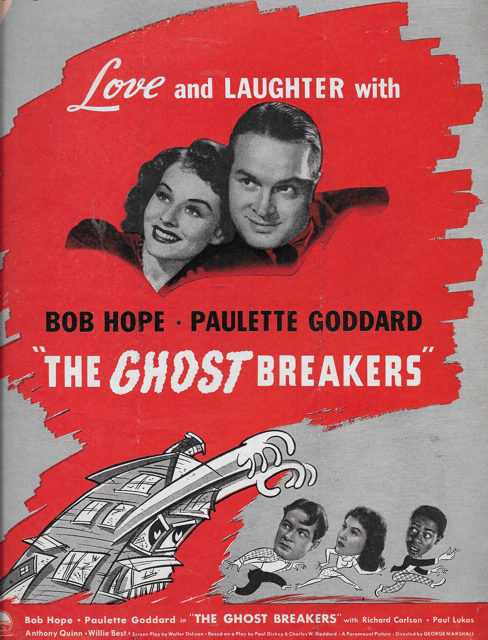 Bob Hope, Paulette Goddard, Willie Best, and Richard Carlson in The Ghost Breakers (1940)