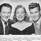 Richard Crane, William Gargan, and Virginia Welles in Dynamite (1949)