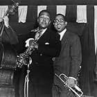 John Coltrane, Dizzy Gillespie, Charlie Parker, and Tommy Potter
