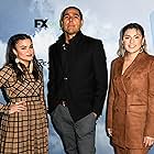 Paulina Alexis, Devery Jacobs, and Dallas Goldtooth at an event for Reservation Dogs (2021)