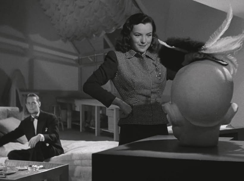 Ella Raines and Franchot Tone in Phantom Lady (1944)