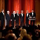 Tom Hanks, George Lucas, Steven Spielberg, Warren Beatty, Dino De Laurentiis, Norman Jewison, Walter Mirisch, and Saul Zaentz