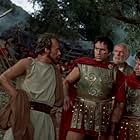 Diane Baker, Robert Brown, Barry Coe, John Crawford, Richard Egan, Charles Fawcett, Giorgos Moutsios, and Nikos Papakonstantinou in The 300 Spartans (1962)