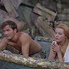 James Mason, Pat Boone, Arlene Dahl, and Peter Ronson in Journey to the Center of the Earth (1959)