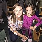 Sunnie with her TV mom Emily Deschanel