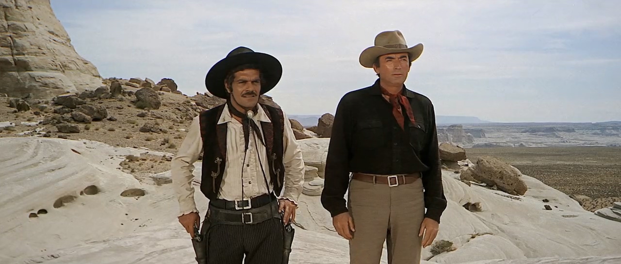 Gregory Peck and Omar Sharif in Mackenna's Gold (1969)