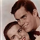 Jeffrey Hunter and Jean Peters in Lure of the Wilderness (1952)