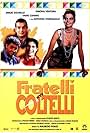 Fabio Canino, Emilio Solfrizzi, Antonio Stornaiolo, and Simona Ventura in Fratelli coltelli (1997)