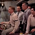 Lee Marvin, Jud De Naut, Eddie Miller, Martin Milner, Moe Schneider, Ray Sherman, George Van Eps, and Jack Webb in Pete Kelly's Blues (1955)