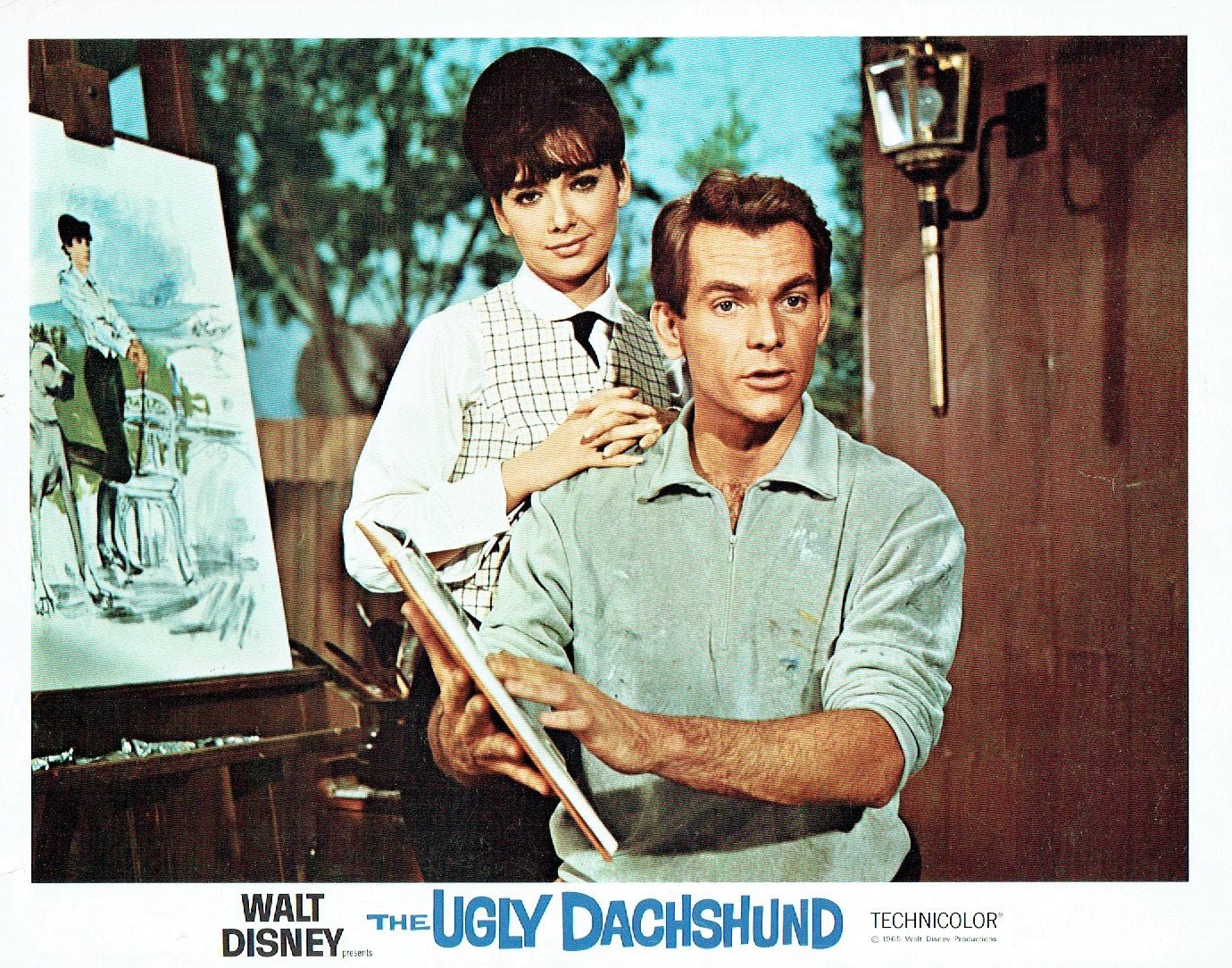 Dean Jones and Suzanne Pleshette in The Ugly Dachshund (1966)