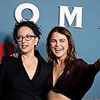 Keri Russell and Deborah Cahn Scott at an event for The Diplomat (2023)