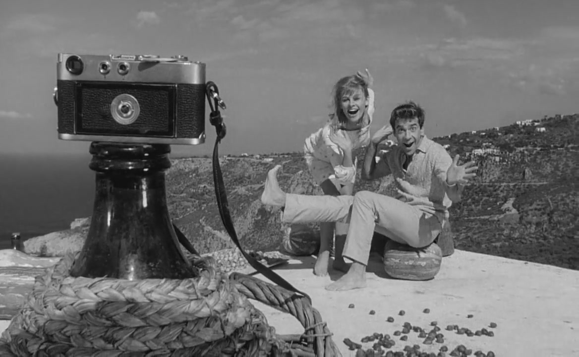 Julie Christie and Roland Curram in Darling (1965)