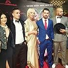 Dritan Kastrati, Erand Hoxha, Gezim Meta, and Doruntina Vishe at an event for Pit Stop Mafia (2016)