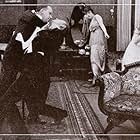 Robert Ellis, Jack Henderson, Eva Prout, and Belle Slaughter in The Man Servant (1915)