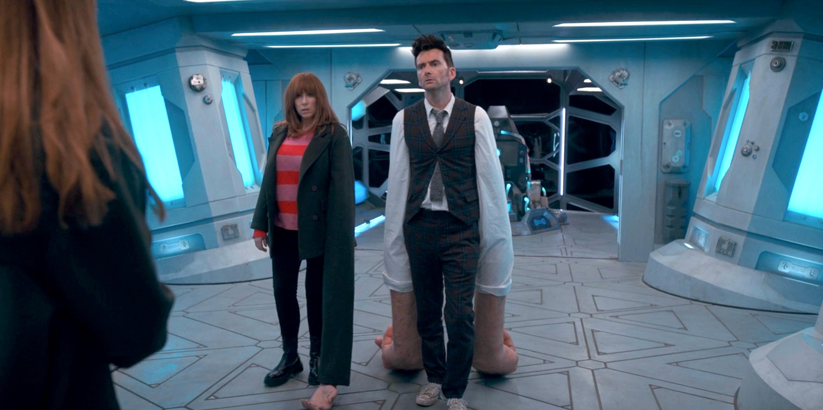 Catherine Tate and David Tennant in Wild Blue Yonder (2023)