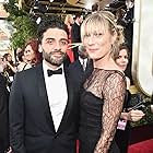 Oscar Isaac and Elvira Lind at an event for 73rd Golden Globe Awards (2016)