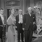 Bryan Forbes, Olga Lindo, Eileen Moore, Alastair Sim, and Arthur Young in An Inspector Calls (1954)