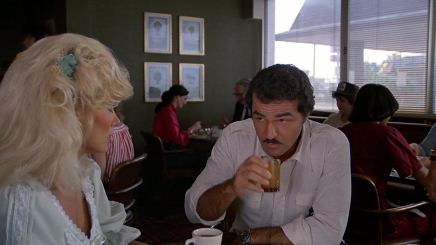 Burt Reynolds and Loni Anderson in Stroker Ace (1983)