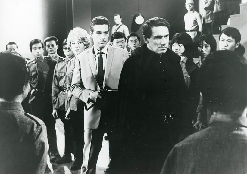Robert Hossein, Kerwin Mathews, and Dominique Wilms in Shadow of Evil (1964)