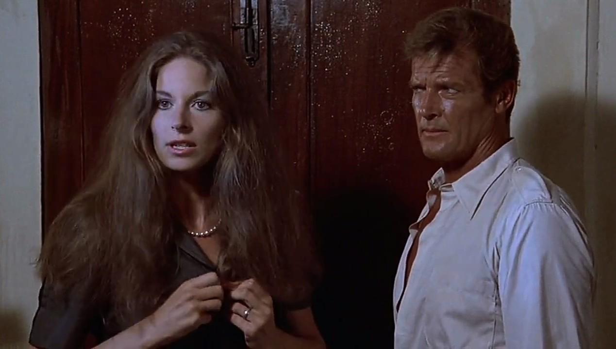 Roger Moore and Barbara Kellerman in The Sea Wolves (1980)