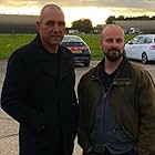 Vinnie Jones and Tony Cook on set