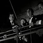 Robert Arden, Martin Benson, Sam Kydd, Lee Patterson, and Russell Westwood in Spin a Dark Web (1956)