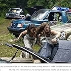 Emmanuelle Chriqui and Eliza Dushku in Wrong Turn (2003)