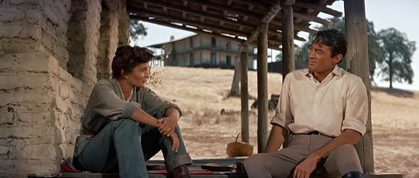 Gregory Peck and Jean Simmons in The Big Country (1958)