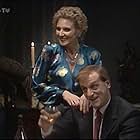 Elizabeth Counsell and David Troughton in Executive Stress (1986)