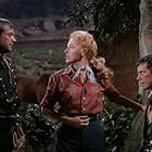 William Holden, John Forsythe, and Eleanor Parker in Escape from Fort Bravo (1953)