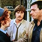 Michael Elphick, Trevor Eve, and Celia Imrie in Shoestring (1979)