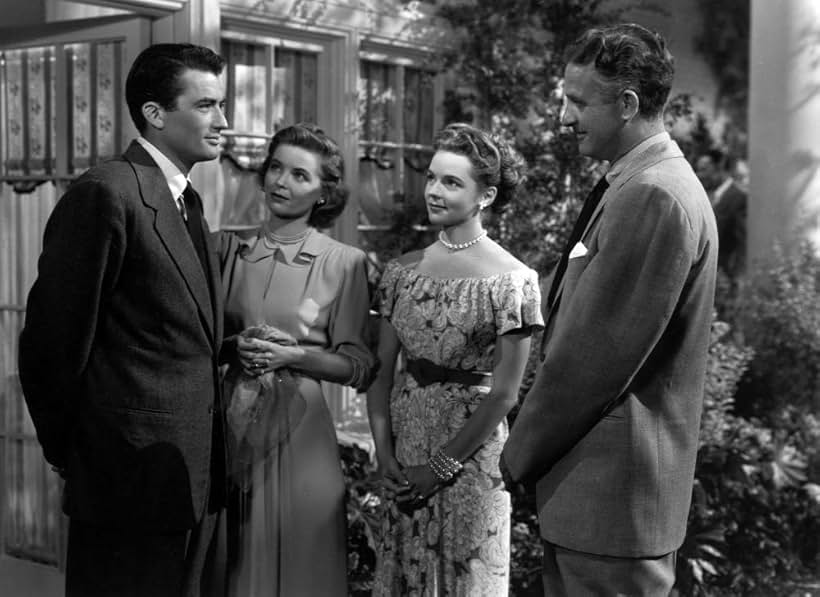 Gregory Peck, Dorothy McGuire, Frank Wilcox, and Jane Wyatt in Gentleman's Agreement (1947)