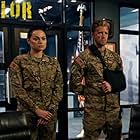 Matt Barr and Christina Ochoa in Valor (2017)