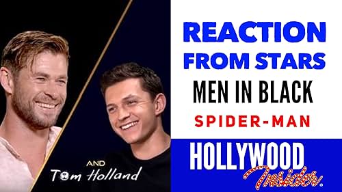 Chris Hemsworth and Tom Holland in REACTION FROM STARS: In Conversation With Chris Hemsworth & Tom Holland On Men In Black + Spider-Man (2019)