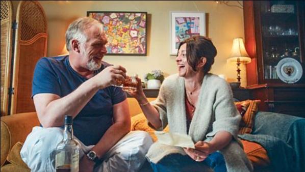 Jo Hartley and Greg Davies in The Cleaner (2021)