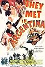 Maureen O'Hara, Buddy Ebsen, James Ellison, and Alberto Vila in They Met in Argentina (1941)